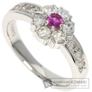 SELECT JEWELRY ルビー ダイヤモンド リング・指輪 K18WG レディース(リング(指輪))