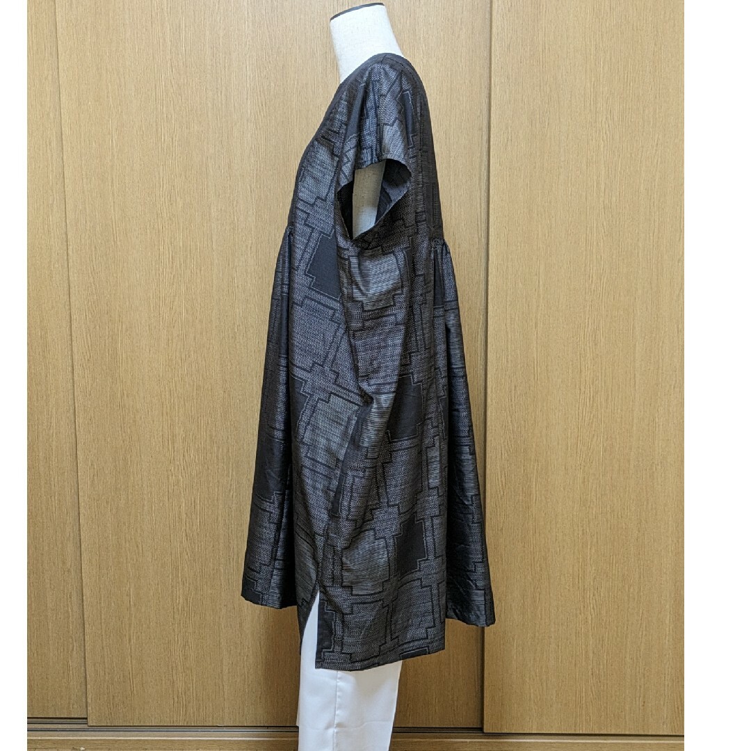 SOLD 着物リメイク チュニック 大島紬 FREE SIZEの通販 by SOLD 着物リメイク チュニック 大島紬 FREE SIZEの通販 by