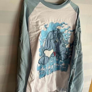 ガルフィー(GALFY)のGALFY ガルフィ　うらめしやロンTee 長袖　サックス中型犬(L)(Tシャツ(長袖/七分))