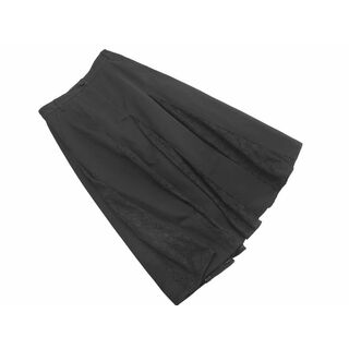 チェスティ(Chesty)の新品 Chesty チェスティ レース 切替 ロング スカート size0/黒 ■■ レディース(ロングスカート)