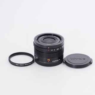 パナソニック(Panasonic)のPanasonic パナソニック 単焦点 広角レンズ マイクロフォーサーズ用 ライカ DG SUMMILUX 15mm/F1.7 ASPH. ブラック H-X015-K #9883(レンズ(単焦点))