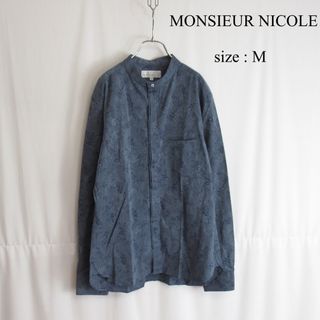 MONSIEUR NICOLE - 美品 MONSIEUR NICOLE デザイン バンドカラー シャツ トップス