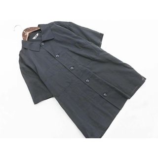 ユニクロ(UNIQLO)のUniqlo U ユニクロ ユー ルメール シアー シャツ sizeM/チャコール ■◆ レディース(シャツ/ブラウス(半袖/袖なし))