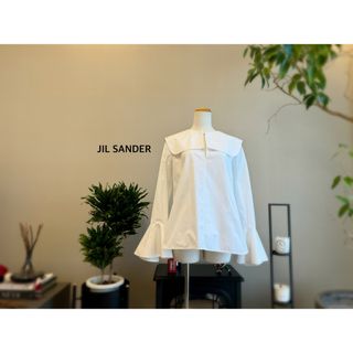 ドゥロワー(Drawer)のJIL SANDER ジルサンダー セーラーカラーブラウス　白34(シャツ/ブラウス(長袖/七分))