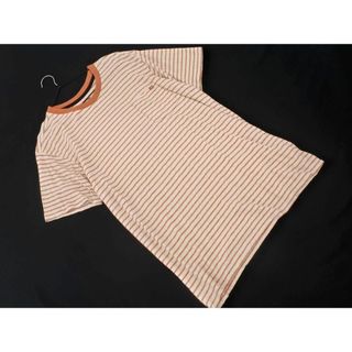 billabong - ビラボン ボーダー Tシャツ sizeL/茶ｘベージュ ■◆ メンズ