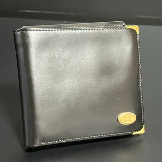 ダンヒル(Dunhill)のdunhill　ダンヒル　財布　二つ折り　ブラック(折り財布)