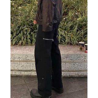 キココスタディノフ(KIKO KOSTADINOV)のCMMAWEAR 21FW Lotus Pants Washed Black s(ワークパンツ/カーゴパンツ)