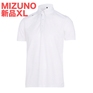 MIZUNO - MIZUNO ピュアハイパー半袖ポロシャツホワイトXL【抗菌防臭／防汚/メンズ】