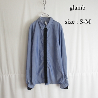 グラム(glamb)のglamb レギュラーカラー 比翼 シャツ デザイン トップス ライン 長袖 2(シャツ)