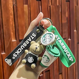 スターバックス(Starbucks)の2個スターバックス ベアリスタ ベア タンブラー ベア キーホルダー新品(キーホルダー)