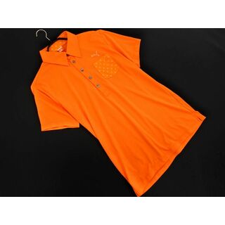 PUMA - PUMA プーマ ポロシャツ sizeM/オレンジ ■◆ メンズ