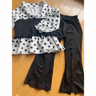 シーイン(SHEIN)のSHEIN セットアップ ドット柄(Tシャツ/カットソー)