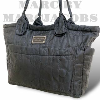 マークバイマークジェイコブス(MARC BY MARC JACOBS)の良品【マークジェイコブス】マザーズバッグ トート 大容量 旅行 ジム ヨガ 黒(トートバッグ)