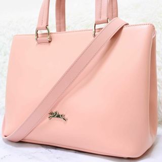 LONGCHAMP - 未使用　ロンシャン　オノレ　ハンドバッグ　2way レザー　ピンク