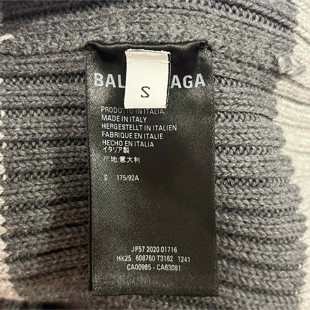 人気ランキング BALENCIAGA - 美品✨バレンシアガ ニット カーディガンロゴ ニット+セーター