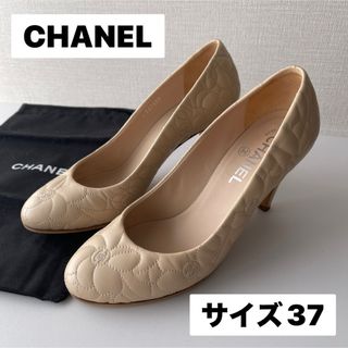 シャネル(CHANEL)のCHANEL 37 カメリアパンプス　日本サイズ約24(ハイヒール/パンプス)