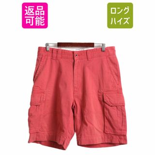 ラルフローレン(Ralph Lauren)のヴィンテージ 加工 90s ポロ ラルフローレン コットン チノ カーゴ ショーツ メンズ 34 90年代 ショートパンツ 短パン 半パン ポロチノ 赤(ショートパンツ)