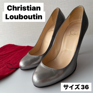 クリスチャンルブタン(Christian Louboutin)のChristian Louboutin 36 シルバーメタリックハイヒール(ハイヒール/パンプス)