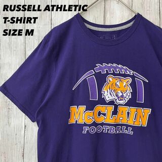 Russell Athletic - アメリカ古着　ラッセルアスレティック　カレッジプリントTシャツ　サイズMパープル