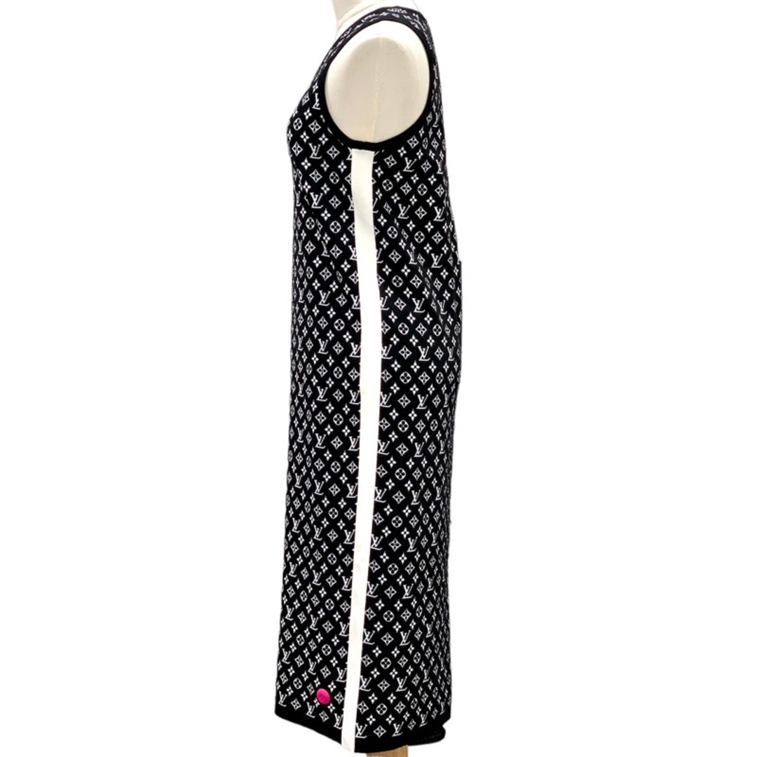 ルイヴィトン LOUIS VUITTON モノグラム ワンピース ブラック ロングワンピース フューシャアクセントスポーティニットドレス ノースリーブ ルイヴィトン LOUIS VUITTON モノグラム ワンピース ブラック ロングワンピース フューシャアクセントスポーティニットドレス ノースリーブ