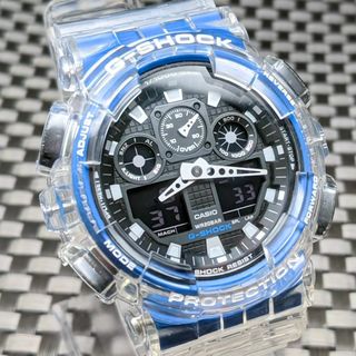 CASIO - G-SHOCK GA-100B スケルトンベゼル・ベルト[電池新品]