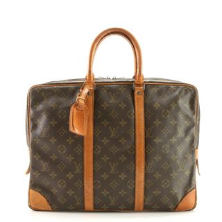 ルイヴィトン(LOUIS VUITTON)のルイヴィトン モノグラム ポルト ドキュマン ヴォワヤージュ PDV M53361 レザー ビジネス バッグ 書類鞄 通勤 A4 メンズ MHM AC9-4(ビジネスバッグ)