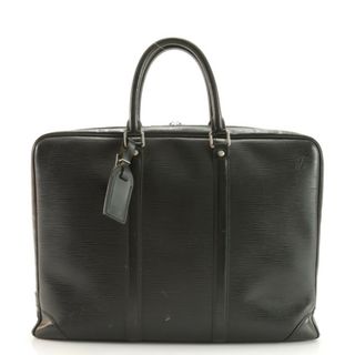 ルイヴィトン(LOUIS VUITTON)の美品 ベタなし ヴィトン エピ ポルト ドキュマン ヴォワヤージュ M54472 レザー ビジネス バッグ 書類鞄 通勤 A4 メンズ EFM AC10-5(ビジネスバッグ)