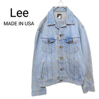 リー(Lee)の【Lee】80's USA製 vintage デニムジャケット A-1954(Gジャン/デニムジャケット)