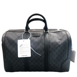 Gucci - 　グッチ GUCCI ボストンバッグ 474131 シルバー金具 GGスプリーム メンズ ボストンバッグ