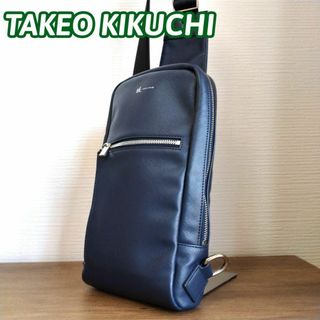 TAKEO KIKUCHI - 【美品】TAKEO KIKUCHI　タケオキクチ　ボディバッグ　ネイビー