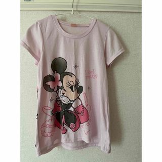アモスタイル(AMO'S STYLE)のアモスタイル　ミニーちゃん　Tシャツ　ピンク(Tシャツ(半袖/袖なし))