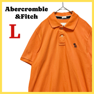 アバクロンビーアンドフィッチ(Abercrombie&Fitch)のAbercrombie&Fitch アバクロ 半袖 ポロシャツ 鹿の子 刺繍ロゴ(ポロシャツ)