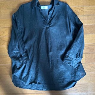 ユニクロ(UNIQLO)のユニクロ　リネンスキッパーシャツ(シャツ/ブラウス(長袖/七分))