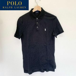 POLO RALPH LAUREN - 3299 美品　POLO ポロ　ラルフローレン　半袖　ポロシャツ　ブラック　XS