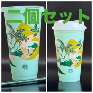 スターバックス(Starbucks)の二個セット★海外スターバックス★限定★リユーザブルカップセット(グラス/カップ)