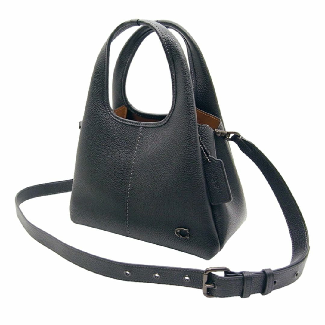 コーチ ラナショルダーバッグ23 CM545 ポリッシュドぺブルレザー/BK コーチ ラナショルダーバッグ23 CM545 ポリッシュドぺブルレザー/BK