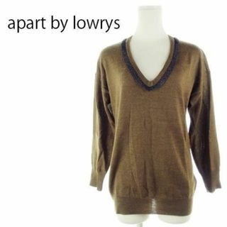 apart by lowrys - アパートバイローリーズ ニット Vネック 長袖 ウール混 220929AH11A