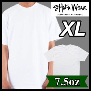 新品未使用 シャカウェア 7.5oz ヘビーウエイト 無地半袖Tシャツ 白 XL(Tシャツ/カットソー(半袖/袖なし))