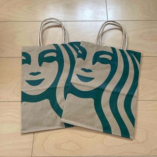 スターバックス(Starbucks)のスターバックスコーヒー　ショップ袋2点セット　ショッパー　スタバ(ショップ袋)