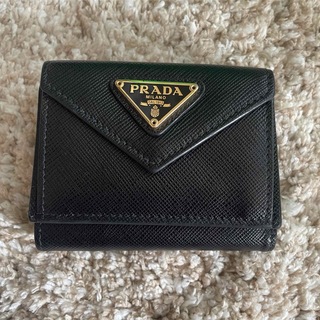 プラダ(PRADA)のプラダ PRADA コインポケット付き3つ折り財布 サフィアーノ 三つ折り財布(財布)