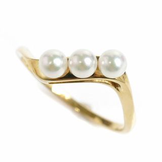 ミキモト(MIKIMOTO)のMIKIMOTO ミキモト K18YG イエローゴールド リング・指輪 パール約3.5mm 12.5号 2.2g レディース【中古】(リング(指輪))