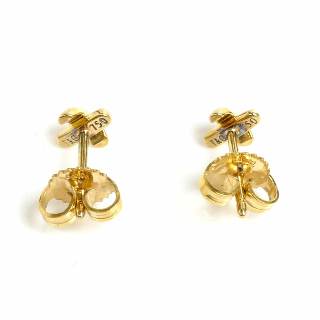 TIFFANY&Co. ティファニー K18YG イエローゴールド クロスステッチ ピアス 1.3g レディース【中古】 TIFFANY&Co. ティファニー K18YG イエローゴールド クロスステッチ ピアス 1.3g レディース【中古】