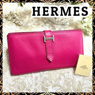 エルメス(Hermes)の【良美品】エルメス ベアン スフレ シェーブル マチ付★正規品(財布)