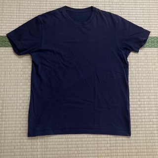 ユニクロ(UNIQLO)のユニクロ☆ クルーネックT  Tシャツ  半袖　ネイビー　紺(Tシャツ/カットソー(半袖/袖なし))