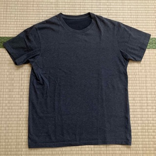 UNIQLO - ユニクロ☆ クルーネックT  Tシャツ  半袖　グレー　灰色　ダークグレー
