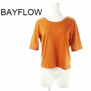 BAYFLOW - ベイフロー カットソー 2way 五分袖 3 オレンジ 220928CK14A