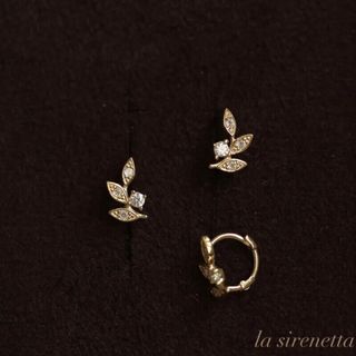 zirconia leaf hoop pierce