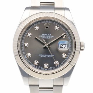 ROLEX - ロレックス デイトジャスト オイスターパーペチュアル 腕時計 時計 ステンレススチール 116334G 自動巻き メンズ 1年保証 ROLEX  中古