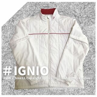 イグニオ(Ignio)のIGNIO　中わたジャケット　2way　白　LLサイズ　ゴルフ ✓1940(ナイロンジャケット)
