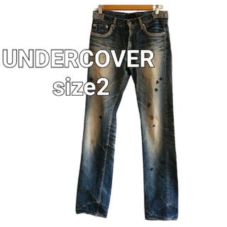 UNDERCOVER - アンダーカバー 18SS ヒザヤブレ デニムパンツ ジップ UNDERCOVER - アンダーカバー 18SS ヒザヤブレ デニムパンツ ジップ